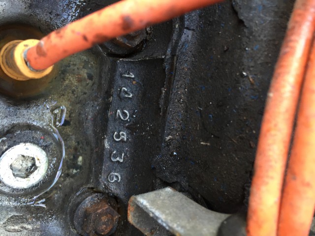 The engine number