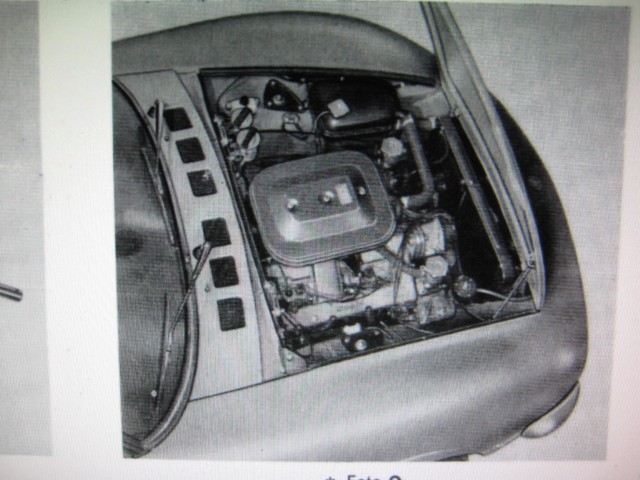 FIA Homologation document, engine bay picture