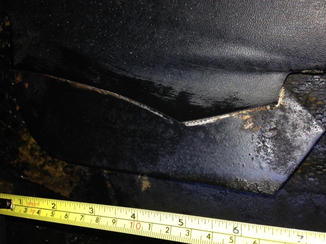 Metal plate behind it.